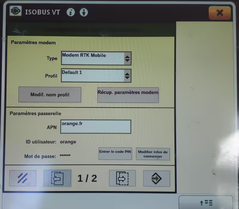 SF3000-SF RTK Mobile - Passerelle